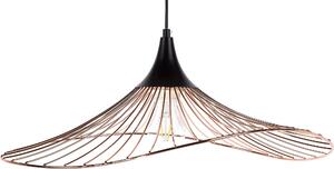 BELIANI Lampada a sospensione in rame con paralume in metallo e griglia a forma di imbuto per il soggiorno e la sala da pranzo in stile minimalista