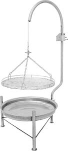 Stazione barbecue Abani / barbecue girevole in acciaio inox Ø50cm