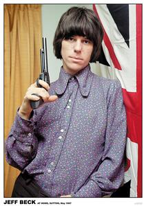 Posters, Stampe Jeff Beck - Sutton 1967, (59.4 x 84 cm)