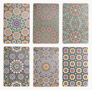 Set di 6 tovagliette americane con stampe su entrambi i lati Marrakesch Doubleface