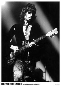 Posters, Stampe Rolling Stones Keith Richards - Rotterdam 1973, (59.4 x 84 cm)