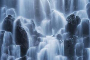 Fotografia Details of Waterfall Ramona Falls, TerenceLeezy