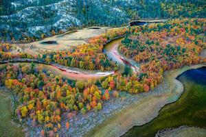 Fotografia artistica Autumn in Rondane Norway, Baac3nes, (40 x 26.7 cm)