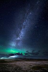 Fotografia artistica Aurora Borealis with the Milky Way, Arctic-Images, (26.7 x 40 cm)