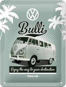 Cartello in metallo Volkswagen Vw Bulli, (15 x 20 cm)