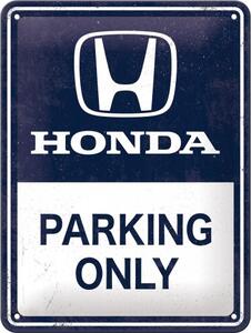 Cartello in metallo Honda - Parking Only, (15 x 20 cm)