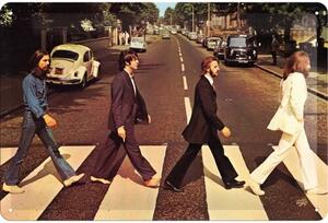 Cartello in metallo Beatles - Abbey Road