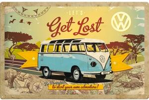 Cartello in metallo Volkswagen Vw - Let s Get Lost 60x40, (60 x 40 cm)