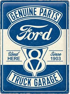 Cartello in metallo Ford V8 - Truck Garage, (30 x 40 cm)