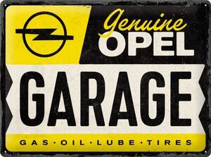 Cartello in metallo Opel - Garage, (40 x 30 cm)