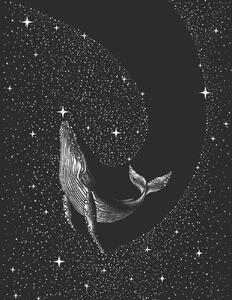 Illustrazione Starry Whale, Aliriza Cakir, (30 x 40 cm)