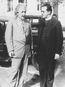 Fotografia artistica Albert Einstein and Georges Lemaitre Abbot 1933, Unknown photographer,, (30 x 40 cm)