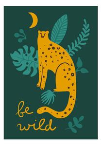 Illustrazione Leopards and tigers card Wild animal, Nadezhda Kurbatova