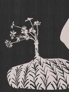 Illustrazione Plump Vase With Slender Flowers, Little Dean, (30 x 40 cm)