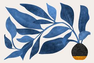 Illustrazione Wandering Ivy in Blue, Kristian Gallagher, (40 x 30 cm)