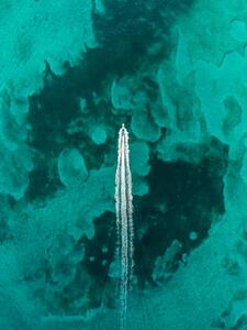 Fotografia Drone image looking down on a, Abstract Aerial Art