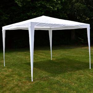 Gazebo VCM | dimensioni circa 3x3 m | telone PE idrorepellente 110g / m² | tenda per feste | tenda da giardino con struttura in acciaio | tenda per feste | bianco
