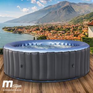 Idromassaggio gonfiabile BRAST MSpa Bergen per 8 persone | Ø224x70cm | piscina interna-esterna | utilizzo tutto l'anno | 144 getti massaggianti | risparmio energetico incl. timer di risparmio energetico