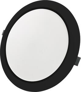 Faretti a LED LUXULA, 24 W, disponibili in tre temperature di colore: 2700 K (bianco caldo), 4000 K (bianco neutro) e 6000 K (bianco freddo), regolabili (CCT), colore nero, grado di protezione IP44