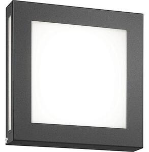 CMD 117/LED/BM applique piatta in acciaio inox antracite LED IP44 con rilevatore di movimento