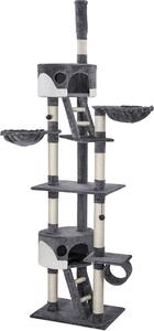 Tiragraffi tectake® Hansi da 243 a 260 cm, inclusi 2 scalini, 2 palline da gioco, tensore a soffitto e protezione antiribaltamento