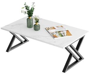 Tavolino da salotto in legno con gambe a forma di X