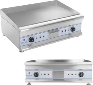 Expondo Royal Catering Doppia piastra elettrica - 75 cm - liscia - 2 x 3.200 W