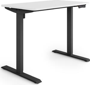 ESMART Germany ETX-121BW 100 x 60 cm Bianco Scrivania ergonomica sit-stand Regolabile elettricamente in altezza in modo continuo 73,5 - 123,5 cm 3x memoria Porta di ricarica USB Promemoria attività Avvio/arresto graduale