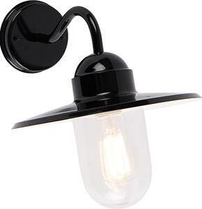 Lampada da esterno rurale nera IP44 Kansas