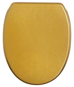 Sedile WC SANILO® con chiusura ammortizzata e chiusura rapida, colore oro glitterato; copriwater direttamente dal produttore, copriwater, sedile WC, coperchio per WC