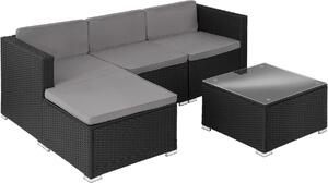 Tectake® Rattan Lounge Lignano per 3-4 persone resistente
