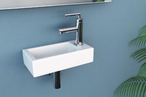 NEG Uno41H lavabo sospeso extra piccolo con materiale di fissaggio Orientamento: foro per rubinetto a destra