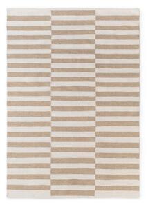Tappeto bianco/marrone chiaro in lana reversibile/tessuto a mano 160x230 cm Vika – Hanse Home