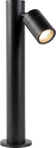 Lampada da esterno nera, 45 cm, orientabile, IP44, modello Solo