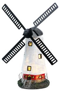Lampada solare a LED, mulino a vento, multicolore, H 51 cm