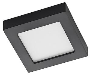 Prios Lampada da soffitto LED Alette, nera, 12 W, CCT, dimmerabile