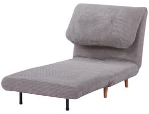 HOMCOM HOMCOM divano letto 2 in 1 - Letto pieghevole - Grigio chiaro - Dimensioni divano 82 x 89 x 83cm