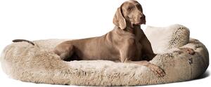 Tierlando® Letto ortopedico per cani PAMELA Shaggy a pelo lungo - Dimensioni: 175x115cm | Colore: 14 Beige