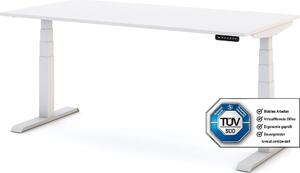 Scrivania per bambini ASSMANN regolabile elettricamente in altezza JUNIOR bianco, 140x70cm, funzione memoria, protezione anticollisione, funzione motore a 2 pieghe