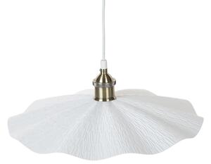 BELIANI Luce a sospensione in metallo di ottone bianco Stile industriale moderno Plafoniera decorativa Soggiorno Sala da pranzo