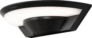 Applique da esterno a LED SETA nera | 10 W IP54 1450 lumen bianco neutro | Lampada da esterno semicircolare, applique, lampada da giardino, lampada da terrazza, lampada da ingresso, design moderno
