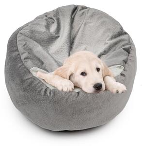 Cuccia per cani lavabile con coperta - Forma rotonda e antiscivolo
