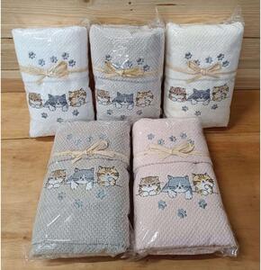 Set regalo di 2 pz asciugamani in spugna MIGDU9 40x60 cm + 50x100 cm