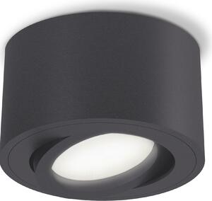SSC-LUXon CELI-1N Lampada da soffitto piatta con LED fourSTEP senza dimmer 4W bianco neutro 230V - spot orientabile a superficie antracite