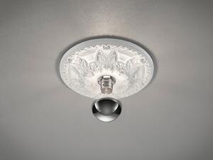 LED stucco rosone lampada da soffitto in gesso con ornamento design rotondo piccolo verniciabile