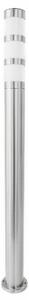 Grafner Design lampada da sentiero in acciaio inox con attacco E27, altezza: 110 cm, IP44, lampada da sentiero lampada da giardino lampada da giardino lampada a stelo luce da esterno luce da bitta