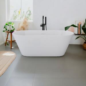 Vasca da bagno LAUSANNE II bianca 170x80 cm attrezzature per il bagno sanitari vasca a doppia parete autoportante piedini regolabili in altezza con scarico di Jet-LIne