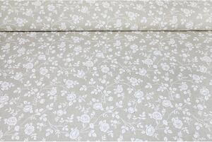 Tessuto decorativo al metro - mini fiori bianchi, al. 140 cm