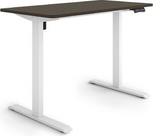 ESMART Germany ETX-121WE 120 x 60 cm Decorazione ebano Scrivania ergonomica in piedi/seduta Regolabile elettricamente in altezza in modo continuo 73,5 - 123,5 cm 3x memoria Promemoria attività Avvio/arresto graduale Montaggio rapido