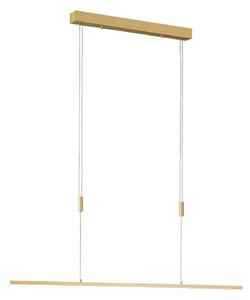 Quitani LED lampada a sospensione Tolu, lunghezza 119 cm, ottone